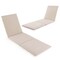 Costway 1/2 PCS Outdoor Chaise Lounge Cushion with Hook & Loop Fastener Fixing Straps Patio